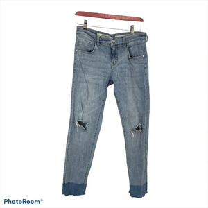 Anthropologie Pilcro Em cropped boyfriend dipped hem 26